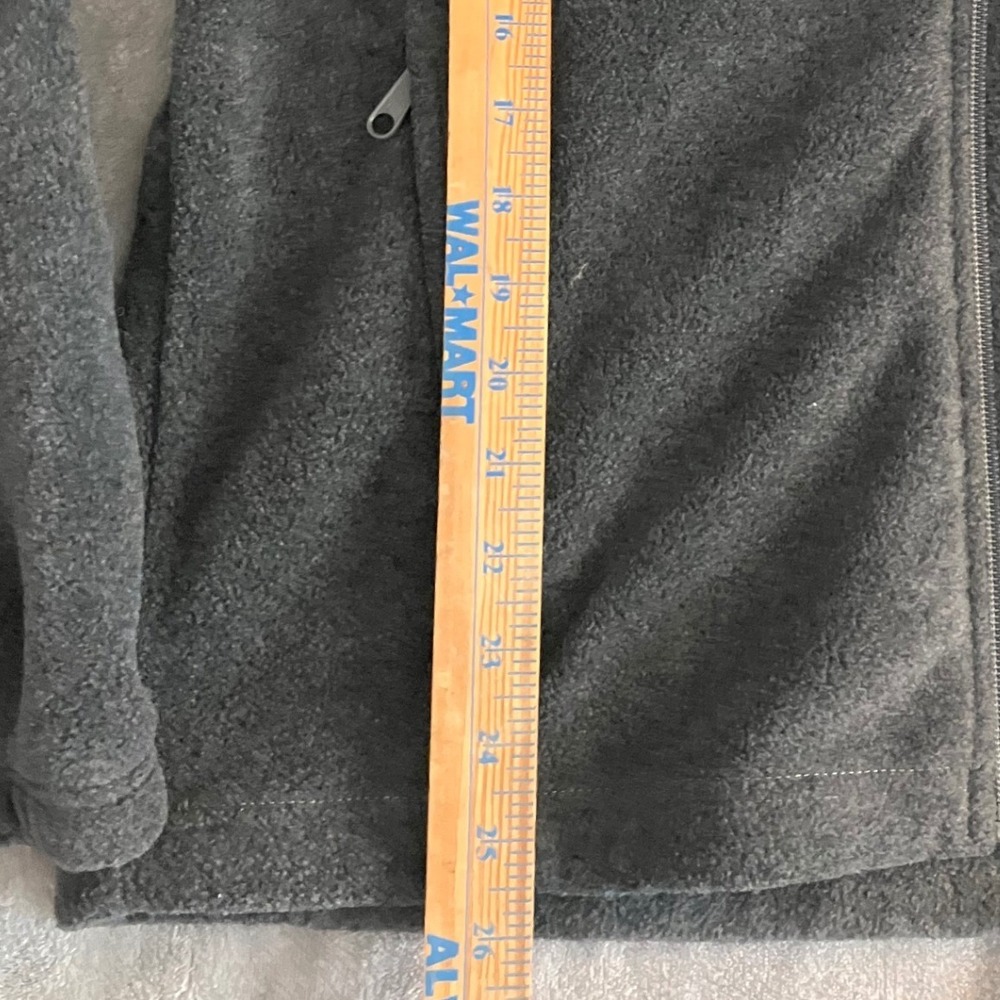Columbia Fleece Jacket Full Zip Gray Athletic Outdoor S Layering - Picture 7 of 10